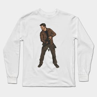 Nathan Drake - Uncharted series fan art Long Sleeve T-Shirt